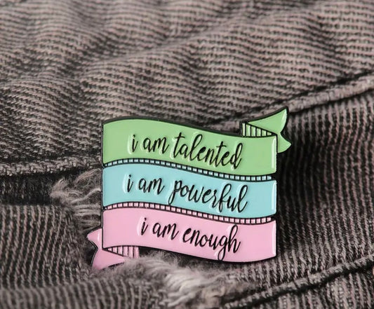 I am Enough Enamel and Metal Pin